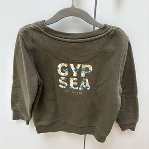 Gypsea st.barth’s green long sleeve cotton sweatshirt size 3-4